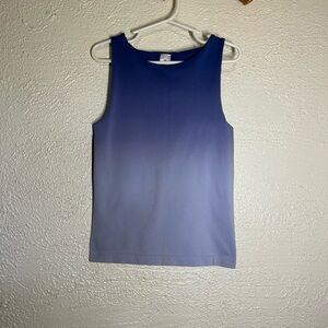 Yogalicious Navy to Periwinkle Ombre Tank